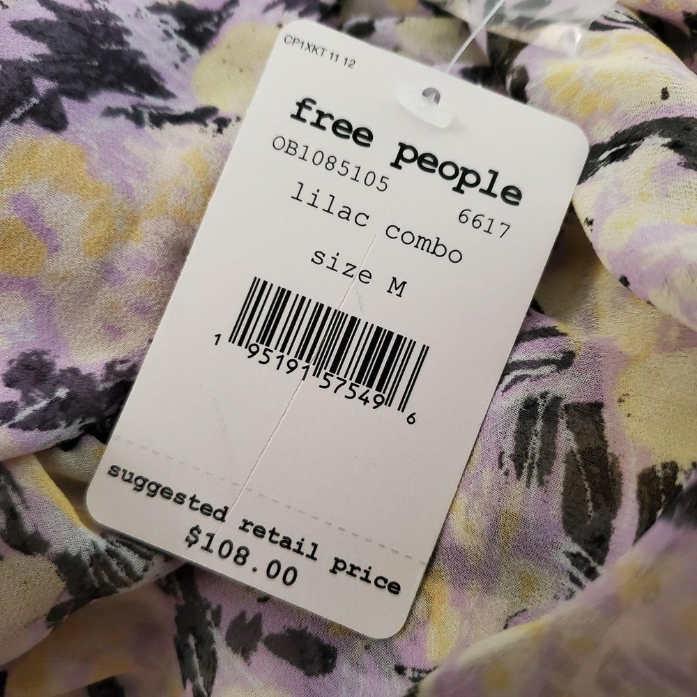 Free people Mabel Printed Blouse M - Picture 9 of 9